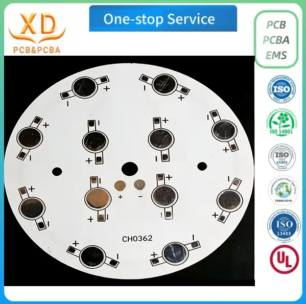 Produttore di PCB in alluminio a LED rotondi personalizzati in Cina per l'introduzione dell'illuminazione OEM